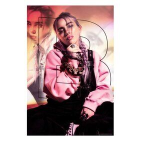 Billie Eilish Pink Serpent Poster 170